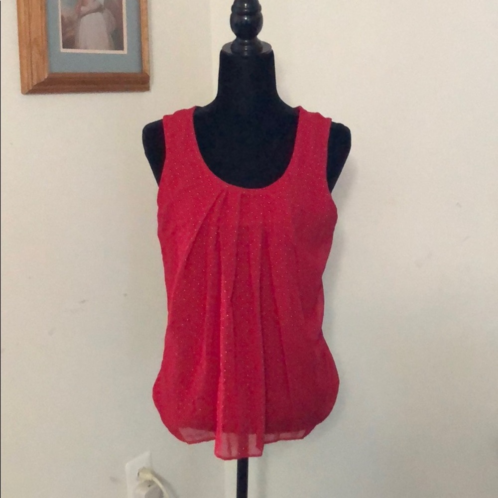 Red sparkly top